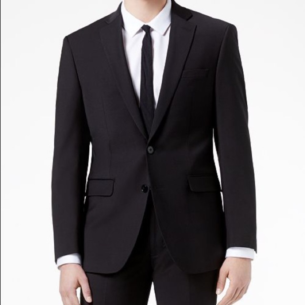 NWT Calvin Klein Infinite Stretch Black Men's Suit Jacket Separates 42R